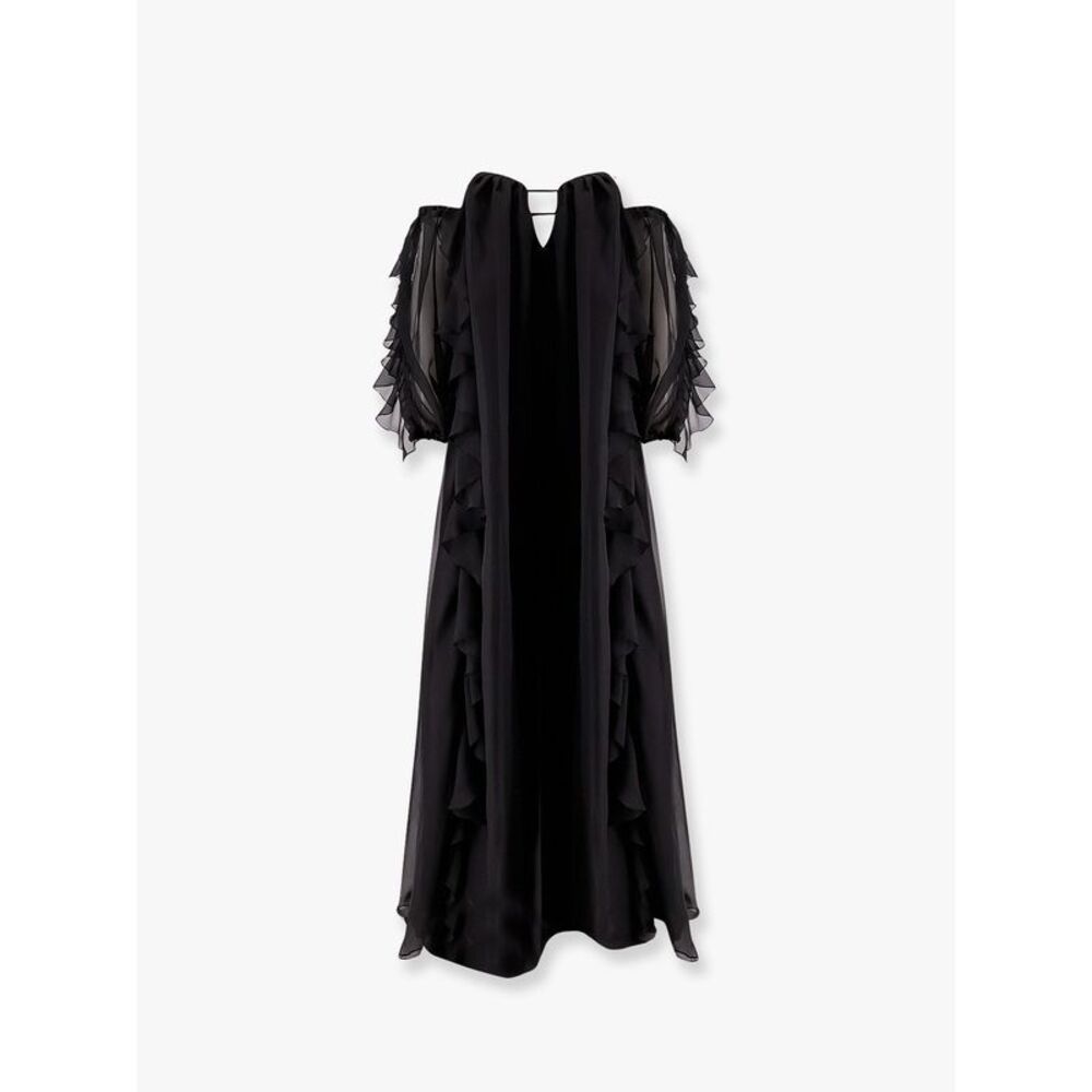 Actualee Women Long Dress With Bustier And Rouches